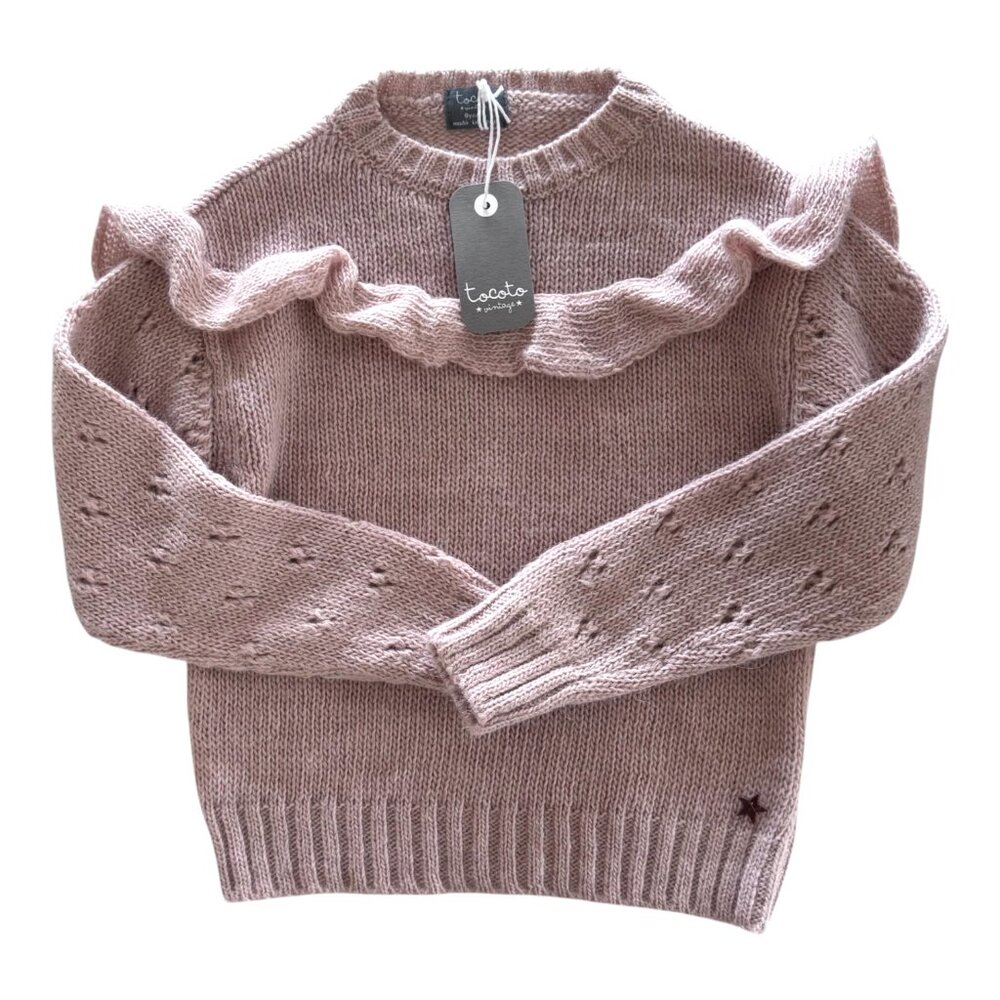 TOCOTO VINTAGE - KNIT SWEATER - PINK - 30% WOOL - 10% ALPACA - NWT